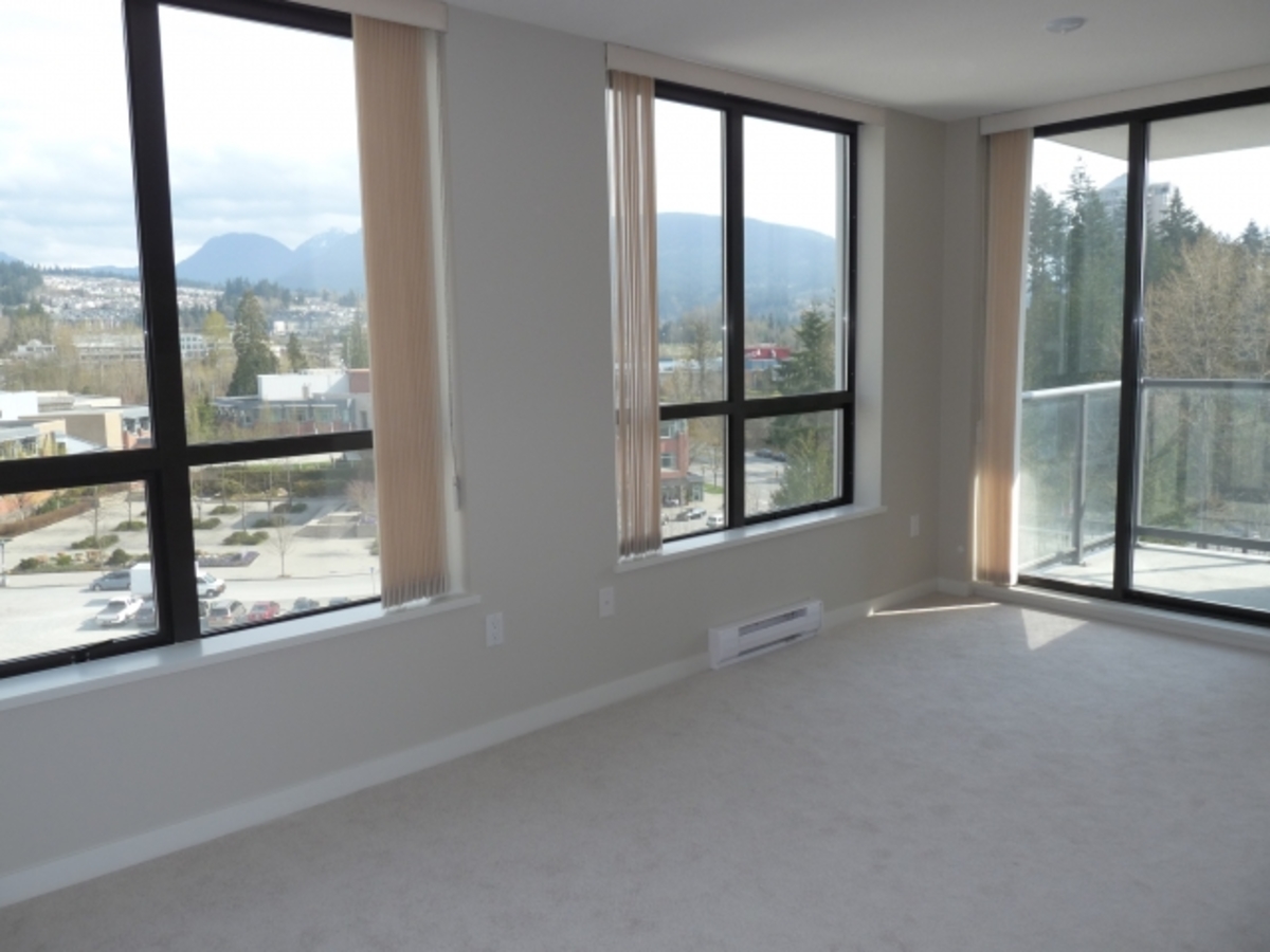Living Room at 1002 - 2979 Glen Dr, Coquitlam Center, Coquitlam
